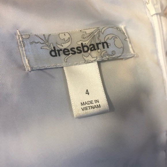 Dressbarn Floral Sheath Cocktail Dress Belt Size 4 - Picture 4 of 9